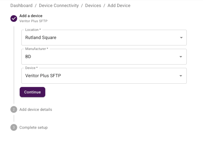 BD Veritor Plus SFTP