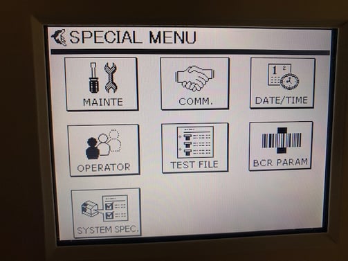 Tosoh AIA-360 Configuration Guide Menu_photo_2